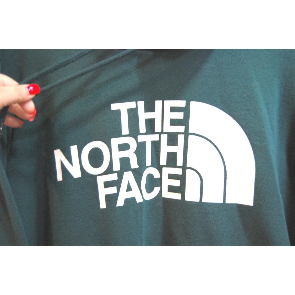 The North Face Men's Hoodie size‎ XL Dark Green Half Dome Pullover sweatshirt